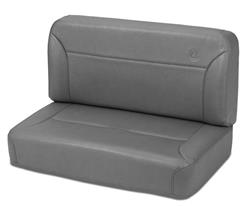 Bestop TrailMax II Fixed-Back Rear Black Vinyl Bench Seat 3943701