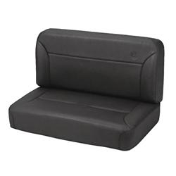 Bestop TrailMax II Fixed-Back Rear Black Denim Vinyl Bench Seat 3943715