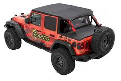 Bestop Header Extended Safari Cable-Style Bikini Tops for 2024 WRANGLER - 52613-35