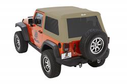 Bestop Trektop Glide Slantback Soft Tops for 2007-2017 WRANGLER, 2018 WRANGLER JK - 5492274
