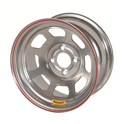 Bassett Racing D-Hole Lightweight Silver Powdercoated Wheels 13x6
