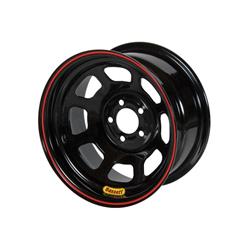 Bassett Racing D-Hole Lightweight Black Powdercoated Wheels 14x7