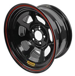 Bassett Racing D-Hole Lightweight Black Powdercoated Wheels 14x7