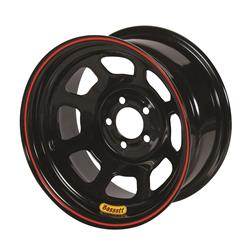 Bassett Racing D-Hole Lightweight Black Powdercoated Wheels 14x7