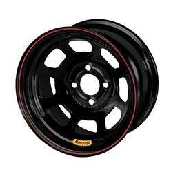 Bassett Racing D-Hole Lightweight Black Powdercoated Wheels 14x7
