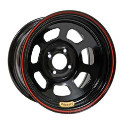 Bassett Racing D-Hole Lightweight Black Powdercoated Wheels 14x8