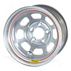Bassett Racing D-Hole IMCA Silver Powdercoated Wheels 15x8