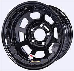 Bassett Racing D-Hole Lightweight Black Powdercoated Wheels 15x10