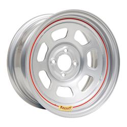 Bassett Racing D-Hole Lightweight Silver Powdercoated Wheels 15x7
