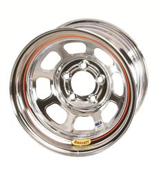 Bassett Racing D-Hole IMCA Chrome Wheels 15x8