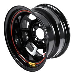 Bassett Racing D-Hole IMCA Black Powdercoated Wheels 15x8