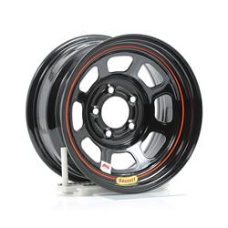 Bassett Racing D-Hole IMCA Black Powdercoated Wheels 15x8