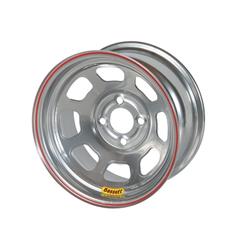 Bassett Racing D-Hole IMCA Silver Powdercoated Wheels