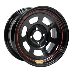 Bassett Racing D-Hole Lightweight Black Powdercoated Wheels 15x8
