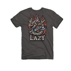 Red, White, and Blue Collar Luck Is for the Lazy T-Shirt