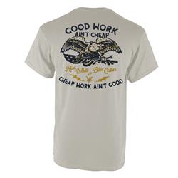 Red, White, and Blue Collar Good Work Eagle T-Shirt