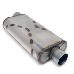 Black Widow Exhaust Venom 300 Series 409 Stainless Steel 3 Inch Muffler BW004-P