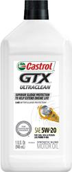 5w20 Castrol GTX Ultraclean Motor Oil CAST520