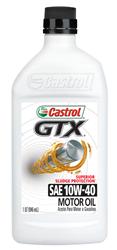 10w40 Castrol GTX Ultraclean Motor Oil CAST1040