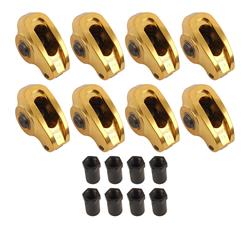 Set of 8 COMP Cams 19002-8 Ultra-Gold Aluminum Roller Rocker Arm with 1.6 Ratio and 3/8 Stud Diameter for Small Block Chevrolet, 
