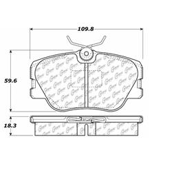 Centric C-Tek Semi-Metallic Brake Pads 102.04230