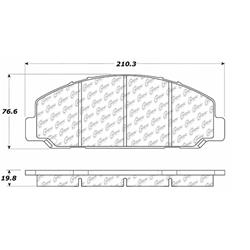 Centric C-Tek Semi-Metallic Brake Pads 102.08270