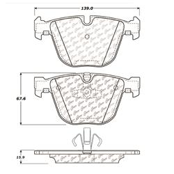 Centric C-Tek Semi-Metallic Brake Pads 102.09191