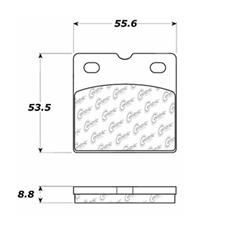 Centric C-Tek Semi-Metallic Brake Pads 102.09710