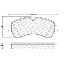 Centric C-Tek Semi-Metallic Brake Pads 102.12680