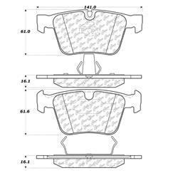 Centric C-Tek Semi-Metallic Brake Pads 102.12900