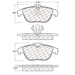 Centric C-Tek Semi-Metallic Brake Pads 102.13410