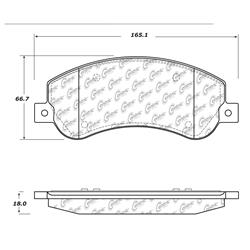 Centric C-Tek Semi-Metallic Brake Pads 102.15550