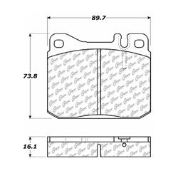 Centric C-Tek Ceramic Brake Pads 103.01451