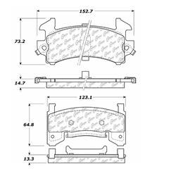 Centric C-Tek Ceramic Brake Pads 103.01540