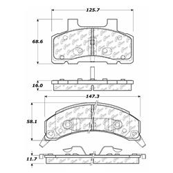 Centric C-Tek Ceramic Brake Pads 103.02150