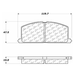 Centric C-Tek Ceramic Brake Pads 103.02420