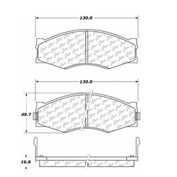 Centric C-Tek Ceramic Brake Pads 103.02660