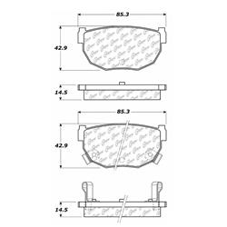 Centric C-Tek Ceramic Brake Pads 103.02720