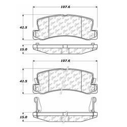 Centric C-Tek Ceramic Brake Pads 103.03250