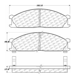 Centric C-Tek Ceramic Brake Pads 103.03330