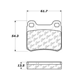 Centric C-Tek Ceramic Brake Pads 103.03350