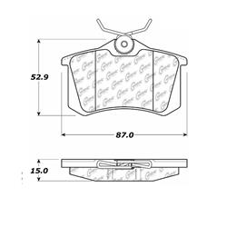 Centric C-Tek Ceramic Brake Pads 103.03400