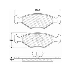 Centric C-Tek Ceramic Brake Pads 103.03501