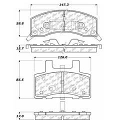 Centric C-Tek Ceramic Brake Pads 103.03700