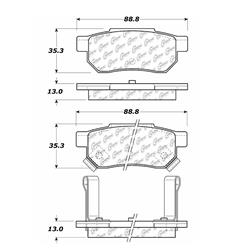 Centric C-Tek Ceramic Brake Pads 103.03740