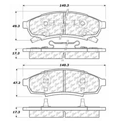 Centric C-Tek Ceramic Brake Pads 103.03760