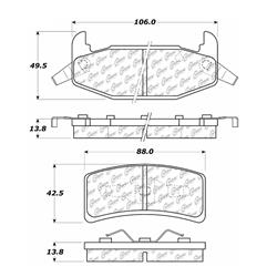 Centric C-Tek Ceramic Brake Pads 103.03770