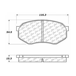 Centric C-Tek Ceramic Brake Pads 103.03890