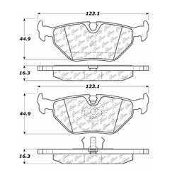 Centric C-Tek Ceramic Brake Pads 103.03960