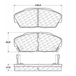 Centric C-Tek Ceramic Brake Pads 103.04090